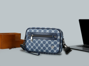 Bolso de cintura multiusos negro de moda al por mayor con logo personalizado, bolso de cinturón de cuero PU, bolso cruzado de poliéster para el pecho - Product Image 3