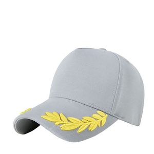Cappellino da Baseball con Visiera Curva e Ricamo Tridimensionale, Protezione Solare per Esterni, Modello a Cinque Foglie, Unisex - Product Image 3