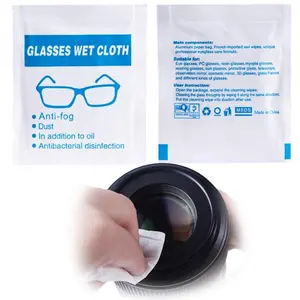 Pre-moistened Lens Wet tissue Cleans and Shines Glass and Plastic Streak, Residue and lint Free, Quick Drying, Non Scratching