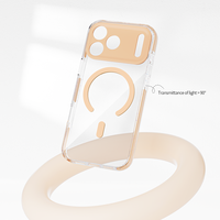 Coque de protection magnétique transparente antichoc JOYPORODO V-P06 pour iPhone 17 16 15 14 13 Pro Max – Coque PC transparente tendance