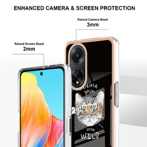 Funda de teléfono con marco de galvanoplastia para OPPO K11X A57 <span class=keywords><strong>A77</strong></span> Realme Nrazo 50 K10 Reno 8T 10 Pro A98 A78 A58 A95 A55 A54 A93TPU - Product Image 5