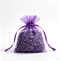 Sachets parfumés à la lavande faits à la main, à base de bourgeons de lavande séchés authentiques, parfum naturel à base de plantes, pochette décorative