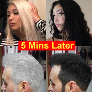 Champú <span class=keywords><strong>para</strong></span> el pelo negro, 100% natural, a base de hierbas, <span class=keywords><strong>para</strong></span> hacer oscurecimiento, volumen negro, mágico, rápido - Product Image 4