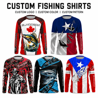 Camiseta de Pesca Personalizada al por Mayor, de Alta Elasticidad, Secado Rápido, UPF50+, Manga Larga para Pescadores - Personalización OEM Disponible