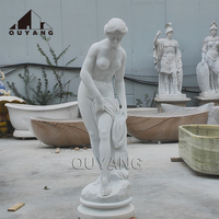 Huanquang — décoration de jardin en pierre naturelle sculptée à la main, Sculpture de dieu grec, statue de poébon en marbre, d'extérieur