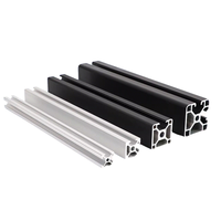 Profilé extrudé en alliage d'aluminium anodisé 6063 à rainures en T, système de cadre de table de travail pour machine-outil CNC T3-T8, norme de qualité européenne.