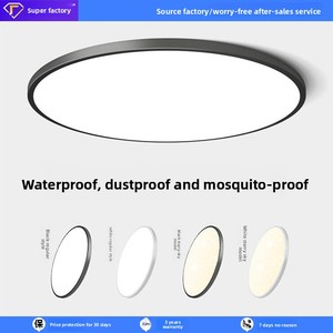 Plafonnier LED en acrylique étanche pour salle de bain, cuisine, balcon, toilettes, chambre, couloir - Luminaire ultra-fin - Product Image 2