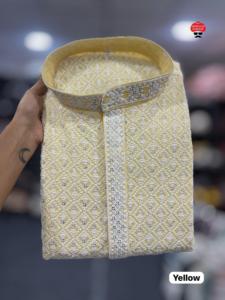 ผ้าเรยอนหนามีสไตล์พร้อมชุดทำงาน chikankari ชุดทางการสำหรับงานเฉลิมฉลองงานแต่งงานและเทศกาลดิวาลี - Product Image 5