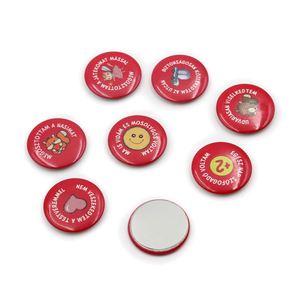 32Mm 35Mm 40Mm 50Mm 58Mm 70Mm 75Mm <b>Tin</b> Button Souvenir Customized Multicolor <b>Small</b> Fridge Round Magnets - Product Image 4