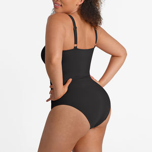 Traje de Baño Enterizo Moldeador para Mujer al por Mayor con Relleno, Hermoso Forro de Malla Ecológica, Traje de Baño con Abertura en la Espalda, Talla Grande - Product Image 4