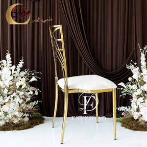 Sillas de Acero Dorado Camaleón para Eventos, Recepciones, Salones, Comedores y Hoteles, Diseño Contemporáneo - Product Image 4