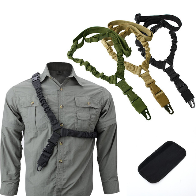 Tactical GunBelt Single Point Shooting Hunting Accessories Tactical Rope Nylon Tactical Strap Multifunctional Tactical Task Rope