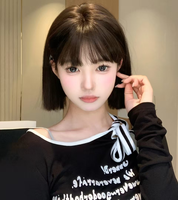 Perruque pour fille, cheveux courts, style Lolita quotidien, frange naturelle, couvre-tête complet, perruque réaliste, coiffe complète
