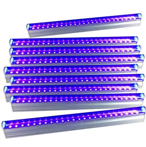 Purple Ultraviolet UV Blacklight T8 4FT 3965NM 365NM Led Uv Tube Light Aluminum IP44 Warehouse
