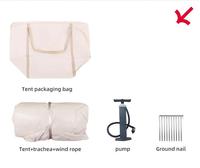 Carpa de Glamping Inflable de Lujo, Impermeable, para Acampar al Aire Libre, Alojamiento en Resort, Carpa 8 ㎡   Proveedor OEM