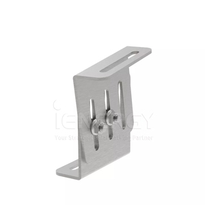 Supports de montage de panneaux solaires réglables 2 pièces Supports en forme de L avec écrous et boulons pour supports solaires hors réseau pour caravane - Product Image 2