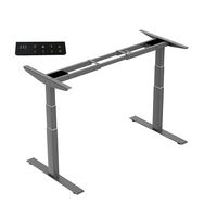 Fournisseur de cadres de bureau à double moteur 3 étapes, hauteur réglable de 650 à 1250 mm, prix compétitif, table de bureau réglable en hauteur