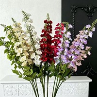 Bunga Hydrangea Buatan Tangan dari Sutra Royal - Desain Rumput Swallow Ungu Tinggi Buatan Shandong Dekorasi Rumah Hari April Mopok