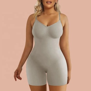 Une pièce ventre tuck hip lift boxers post-partum corps façonnage minceur robe poitrine sangle shapewear pour les femmes invisible - Product Image 5