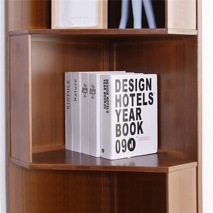 Estantería de esquina de estilo moderno para sala de estar, librería personalizada, barata - Product Image 4