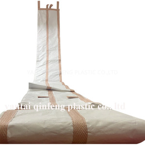 Sac de chute de déchets tissé par pp pour l'élimination des déchets de démolition de bâtiment de construction sacs légers doux de FIBC de baisse de débris - Product Image 1