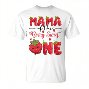 Camiseta para el primer cumpleaños de Mama Of The Berry Sweet One Strawberry - Product Image 2