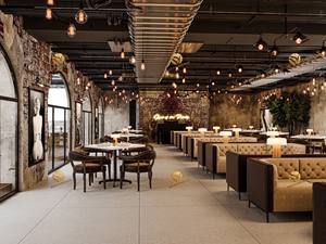 Ideas de Diseño de Interiores para Restaurantes Industriales, Conjuntos de Muebles de Hotel de Lujo Personalizados, Solución Integral para Salones de <span class=keywords><strong>Restaurante</strong></span> - Product Image 5