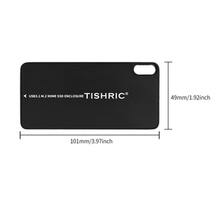TISHRIC <span class=keywords><strong>M2</strong></span> NVMe SSD Case 3,1 <span class=keywords><strong>a</strong></span> <span class=keywords><strong>USB</strong></span> 3,1 <span class=keywords><strong>Adaptador</strong></span> <span class=keywords><strong>de</strong></span> carcasa SSD externo Tipo-C Caja <span class=keywords><strong>de</strong></span> <span class=keywords><strong>disco</strong></span> <span class=keywords><strong>duro</strong></span> <span class=keywords><strong>de</strong></span> estado sólido para NVME - Product Image 5