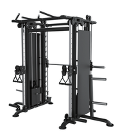 Machine d'entraînement fonctionnel multi-gym professionnelle en acier inoxydable pour usage domestique, avec charge sélectionnable, modèle Smith HB HB-SMS01
