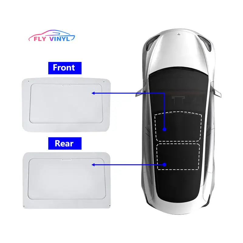 Model 3 Y X S Accessoires Intrekbare Tesla Glazen Dak Zonnescherm Uv Bescherming Zonnescherm Zonnedak Roller Tesla Handleiding Zonnescherm