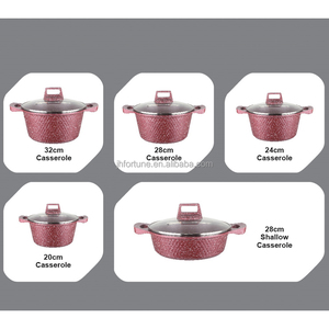 Utensilios <span class=keywords><strong>de</strong></span> cocina <span class=keywords><strong>de</strong></span> aluminio fundido y cerámica, ollas y <span class=keywords><strong>sartenes</strong></span> <span class=keywords><strong>de</strong></span> perfiles <span class=keywords><strong>de</strong></span> aluminio con recubrimiento antiadherente <span class=keywords><strong>de</strong></span> piedra, 10 Uds. - Product Image 5