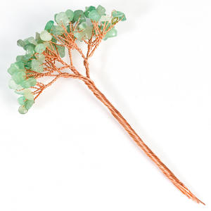 Ornement d'arbre en cristal violet naturel sur base de <span class=keywords><strong>pierre</strong></span>, artisanat fait main pour la décoration de la maison et du bureau - Product Image 4