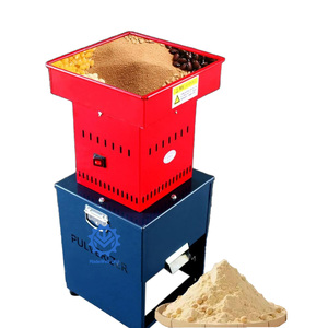 Broyeur de grains de petite taille pour le traitement du riz et des aliments, avec trémie rouge et unité de base bleue - Product Image 1