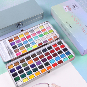 GF Premium 50/72/90/100 Couleurs Set de peinture <span class=keywords><strong>aquarelle</strong></span> solide <span class=keywords><strong>Kit</strong></span> de peinture <span class=keywords><strong>aquarelle</strong></span> pigmentée <span class=keywords><strong>portable</strong></span> pour extérieur pour fournitures d'art - Product Image 6