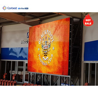 Écran LED extérieur P4 1X0.5 Ip65 100 pouces 4m2 600X2025 Écran publicitaire extérieur programmable Panneau de magasin Nationstar Mur vidéo