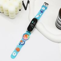 Jam Tangan Elektronik Digital LED Anak Laki-laki Perempuan 2026 Desain Sporty Kreatif Kartun Keren Lampu Berkedip