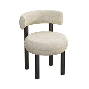 Modern Upholstered Dining Chair With Unique <b>Backrest</b> For Home Restaurant Tea Shop Adult Use - Product Image 5