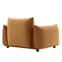 Fauteuil d'appoint moderne du milieu du siècle, fauteuil rembourré confortable pour la lecture, chaise longue pour salon et chambre à coucher