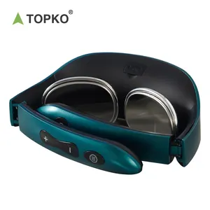 TOPKO U-Form Mini faltbares elektrisches Nacken massage gerät ems Puls Smart Shiatsu Massage gerät für Nacken und Schulter zurück mit Wärme