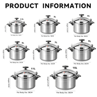 Fabricants de cocottes-minute, cocotte-minute moderne simple et instantanée, cocotte-minute industrielle commerciale en alliage d'aluminium 4L