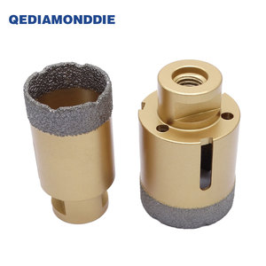 โรงงานที่กําหนดเองที่เปิดรูสูญญากาศประสานเพชรเจาะบิตสูญญากาศประสานเพชรแกนเจาะผู้ผลิต - Product Image 3