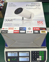 Proyectores de Videojuegos con Soporte para Máximo 4K, Android 11, Chip Profesional, 2G, 150 Lúmenes, 8GB de ROM, Altavoces Estéreo HIFI Integrados, Portátil