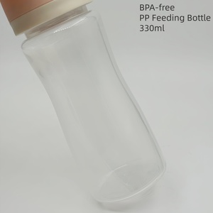 ขวดนมป้องกันอาการโคลิคสำหรับทารกแรกเกิด วัสดุปลอดสาร BPA ผลิตจาก PP และซิลิโคน คอกว้าง ลายการ์ตูน ปรับระดับการไหลได้ 300 มล. สำหรับ<span class=keywords><strong>นม</strong></span>แม่ - Product Image 5