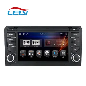 LELV Auto Stereo 7 Inch Touch Screen Android 13 Car Radio For Audi A3 8p S3 Rs3 Sportback Wifi Video Player Gps Navigation Head