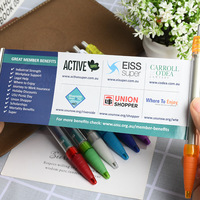 Bolígrafo retráctil con logotipo personalizado, bolígrafo publicitario promocional, bolígrafo rodante de papel, bolígrafo con bandera personalizable de plástico