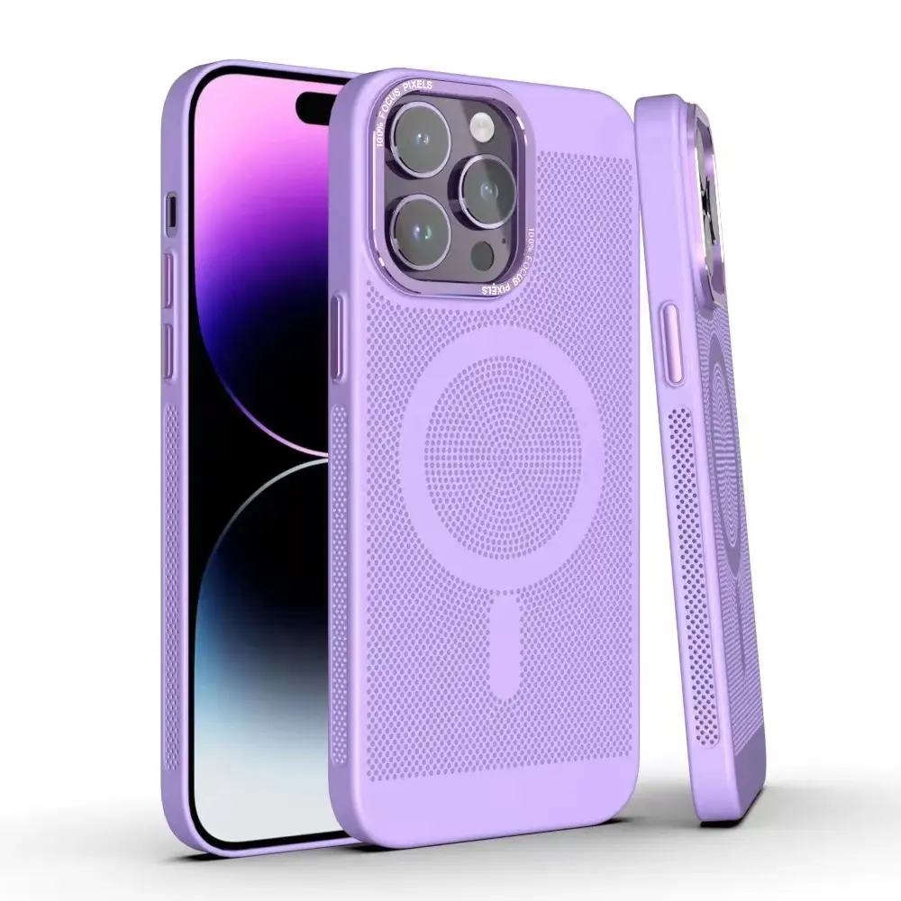 Pc Mesh Heatsink Mobiele Hand Telefoon Case Fabricage Fabriek 2023 Nieuwe Trending Full Dekking Slank Voor Iphone 14 Pro Plus Max Oem
