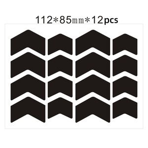 Autocollants réfléchissants noirs à flèche haute visibilité, bandes acryliques autocollantes pour vélo, vélo électrique, voiture, casque - Product Image 3