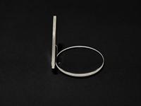 Lentille convexe plate - élément optique sphérique convexe unilatéral - lentille de mise au point pour vision artificielle