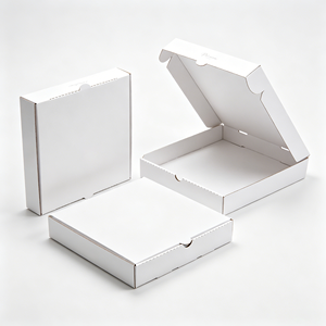 Cajas de <span class=keywords><strong>Pizza</strong></span> Cuadradas Ranuradas para Entrega a Domicilio, Impresas Personalizadas con Laminación Mate, Desechables, Corrugadas, Biodegradables, de Papel Kraft, al por Mayor - Product Image 5
