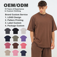 T-shirts pour hommes en coton de style streetwear de haute qualité, 350 g/m², poids lourd, t-shirt oversize, graphique personnalisé, votre logo, t-shirts